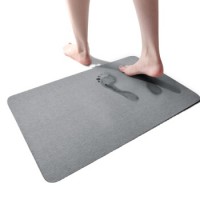 diatomaceous shower mat non-slip water-absorbing diatomite rise and shine bath mat