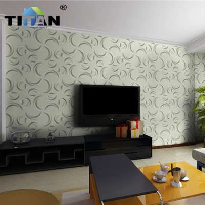 New design vinyl wallpaper interior 3d leather pvc decorative wall panel