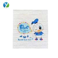 Custom Waterproof PE Foam 3D Wall Brick Stickers Panels Wallpaper kids bedroom self adhesive wall tile baby room wall sticker